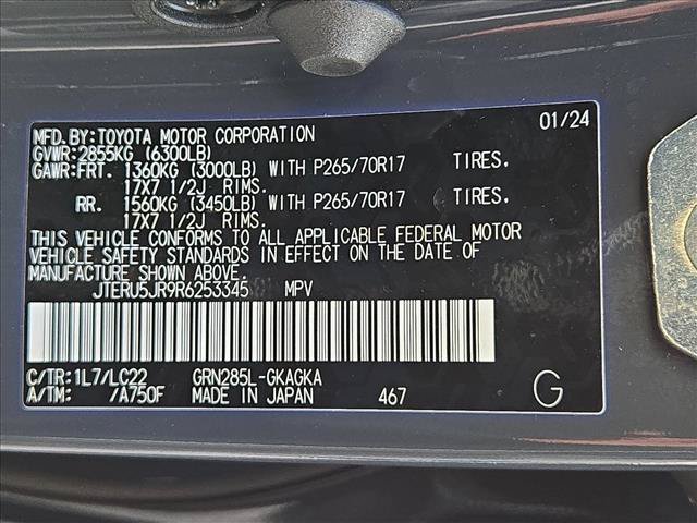 Used 2024 Toyota 4Runner TRD Off-Road Premium w/ TRD Black Wheel Package (TMS) AWD/4WD image 26