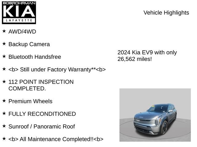Used 2024 Kia EV9 Land AWD/4WD image 8