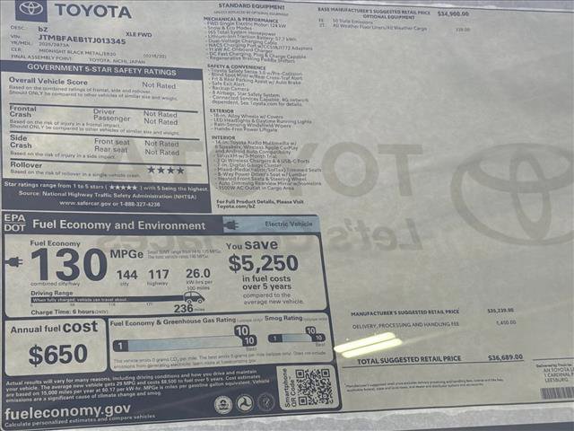 New 2026 Toyota bZ XLE image 24