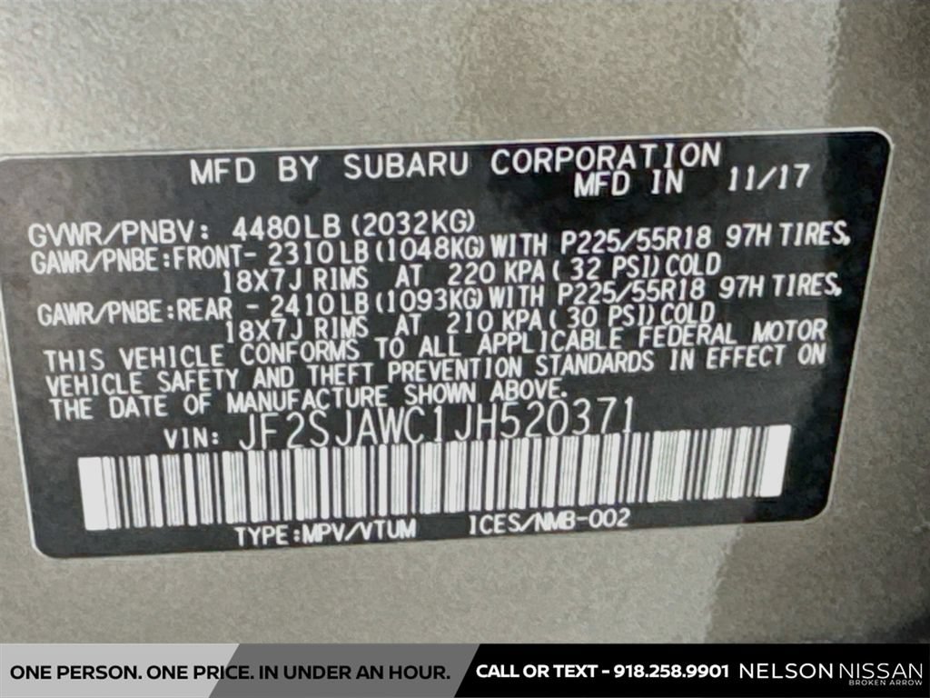 Used 2018 Subaru Forester 2.5i Touring w/ Popular Package #3B AWD/4WD image 33