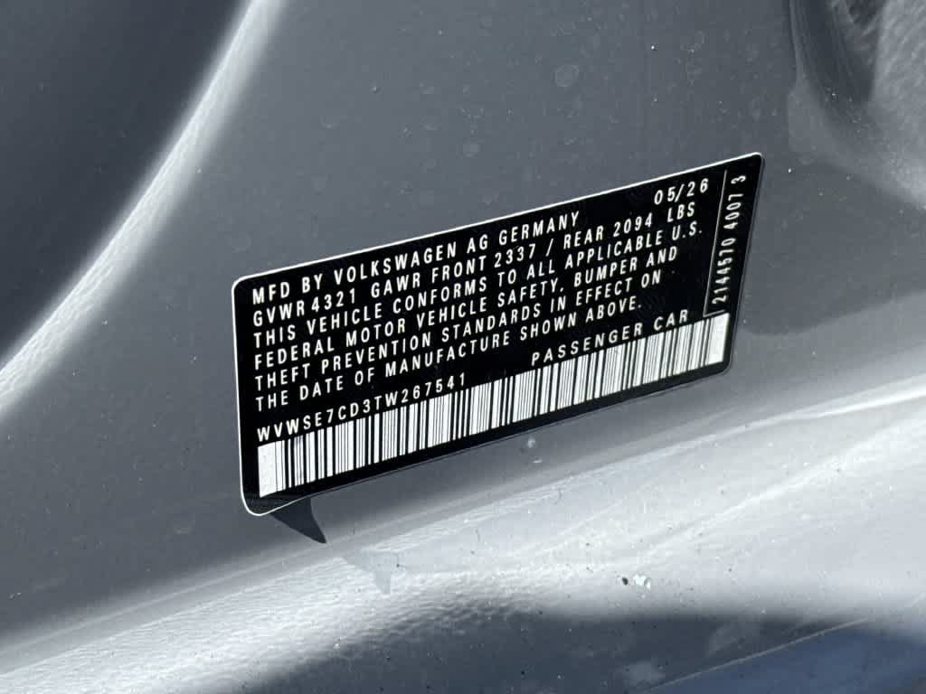 New 2026 Volkswagen GTI SE FWD image 5