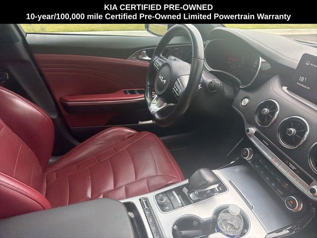 Certified 2022 Kia Stinger GT2 w/ Red Interior Color Package AWD/4WD image 11