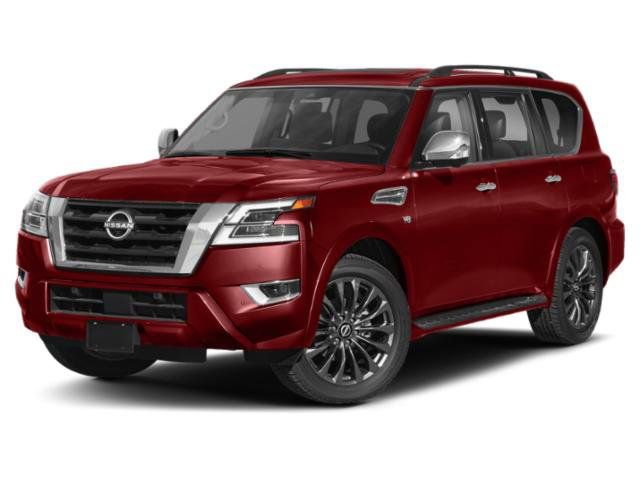 Certified 2021 Nissan Armada Platinum w/ Captain's Chairs Package RWD image 1