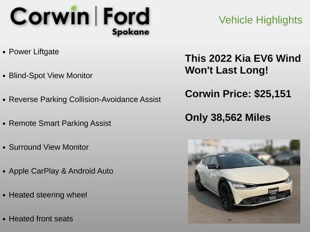 Used 2022 Kia EV6 Wind w/ Wind Technology Package AWD/4WD image 12