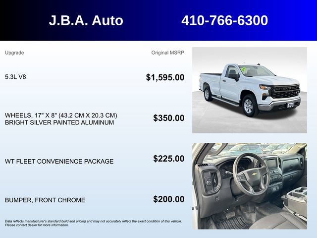 Used 2024 Chevrolet Silverado 1500 W/T w/ WT Fleet Convenience Package image 5