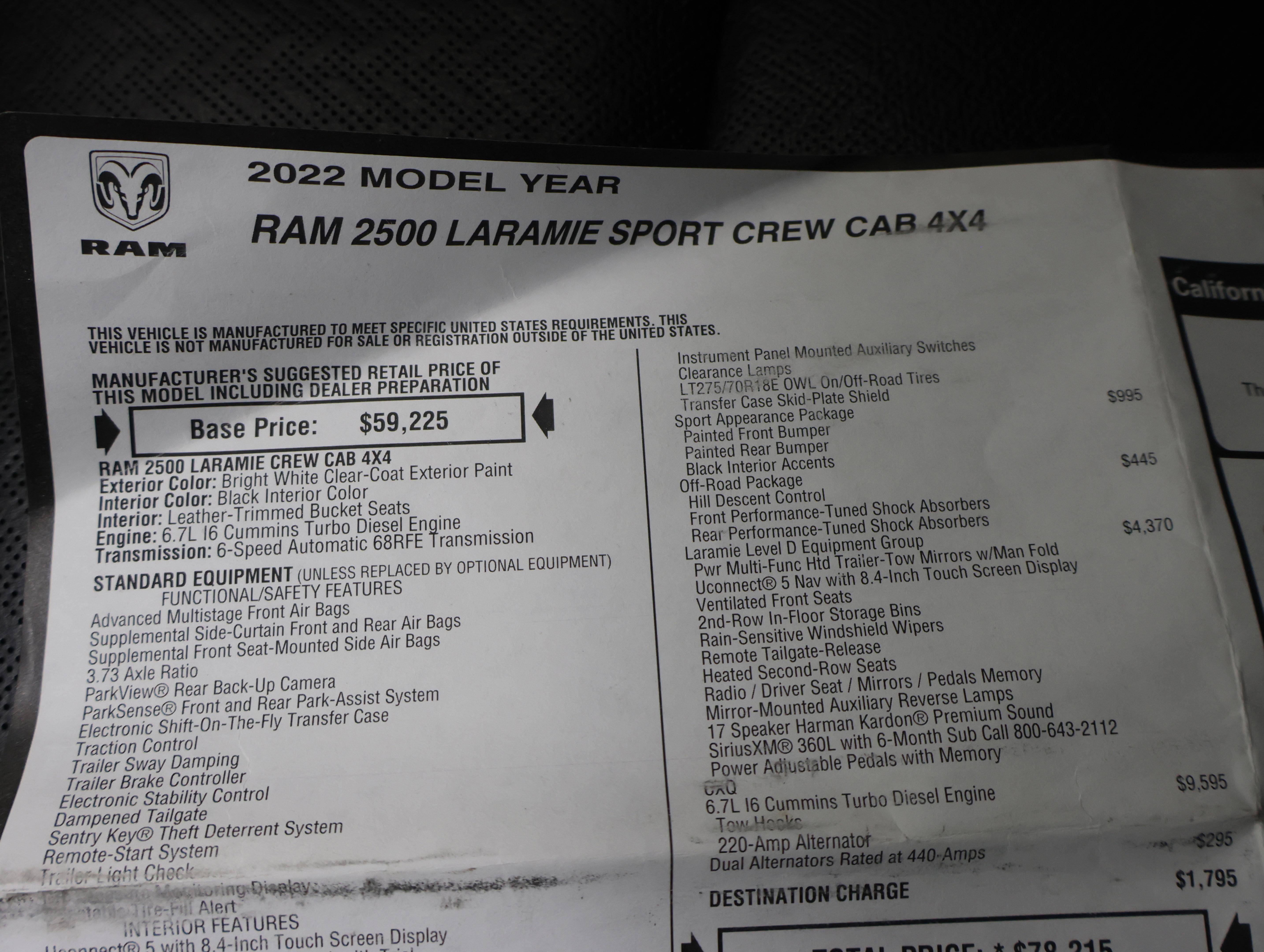 Used 2022 RAM 2500 Laramie image 71