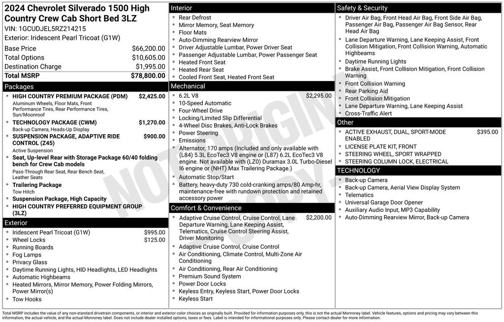 Certified 2024 Chevrolet Silverado 1500 High Country w/ High Country Premium Package AWD/4WD image 4