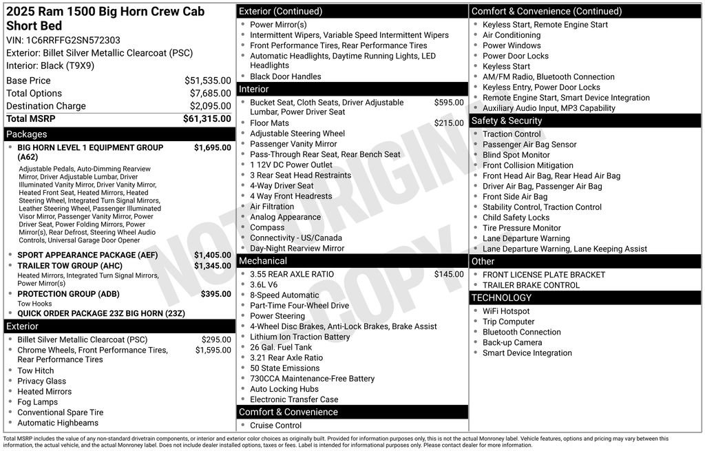 Used 2025 RAM 1500 Big Horn AWD/4WD image 46