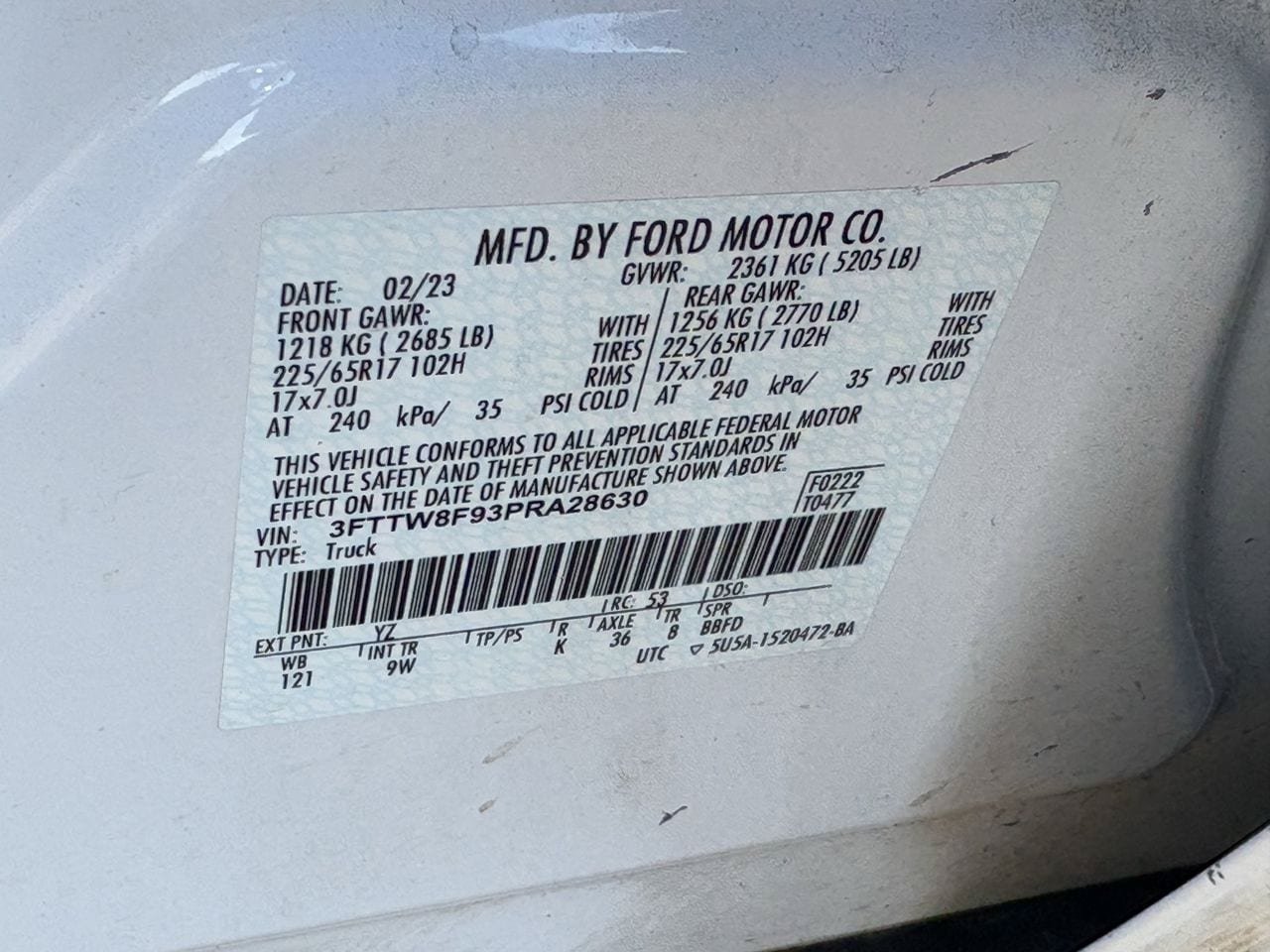 Used 2023 Ford Maverick XL w/ Equipment Group 100A Standard AWD/4WD image 30