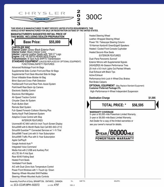 Used 2023 Chrysler 300 C image 4