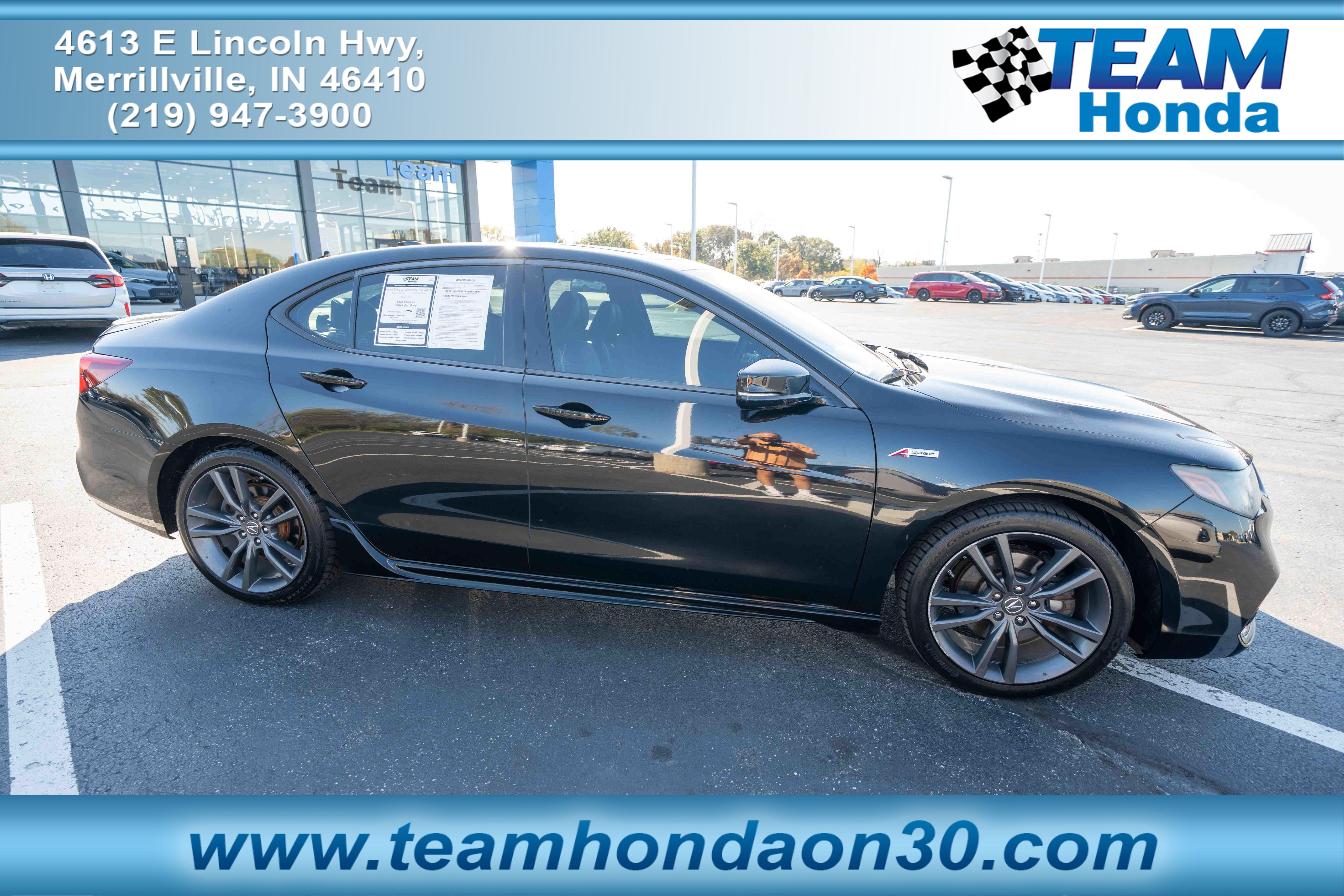 Used 2019 Acura TLX w/ Technology & A-SPEC Package FWD image 1