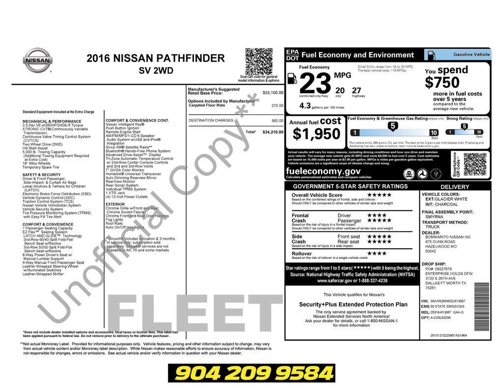 Used 2016 Nissan Pathfinder SV FWD image 39