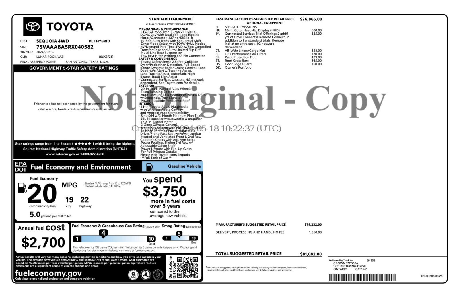 Used 2024 Toyota Sequoia Platinum image 60