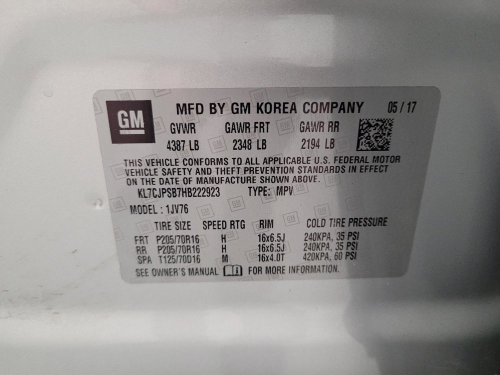 Used 2017 Chevrolet Trax LT w/ LT Convenience Package image 33