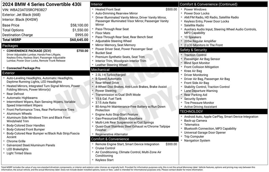 Used 2024 BMW 430i Convertible image 54