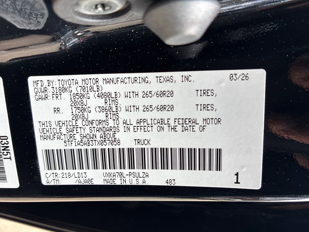 New 2026 Toyota Tundra Limited image 51