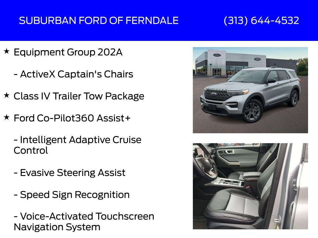 Used 2022 Ford Explorer XLT w/ Equipment Group 202A AWD/4WD image 9