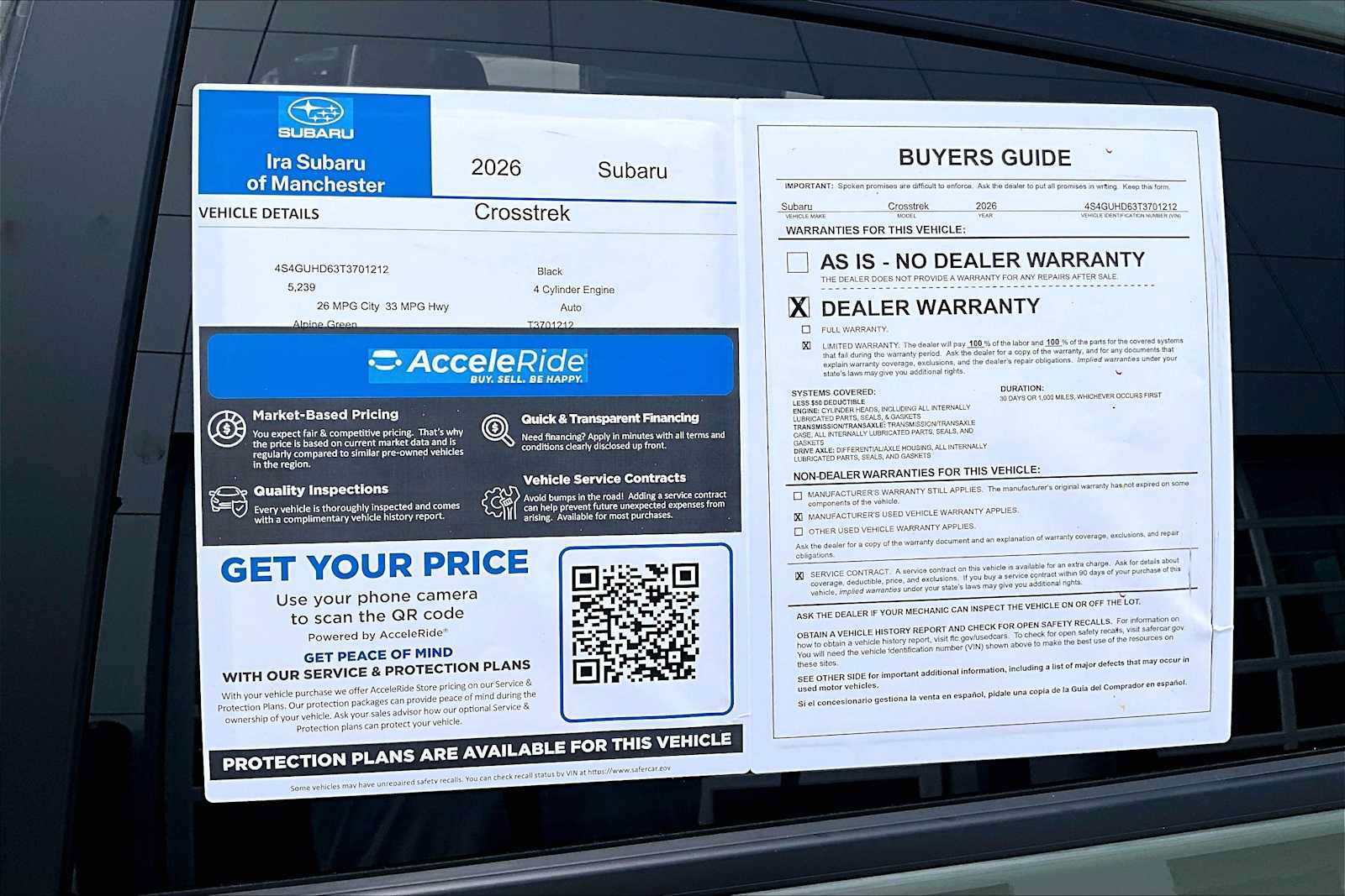 Certified 2026 Subaru Crosstrek 2.5i Premium AWD/4WD image 35