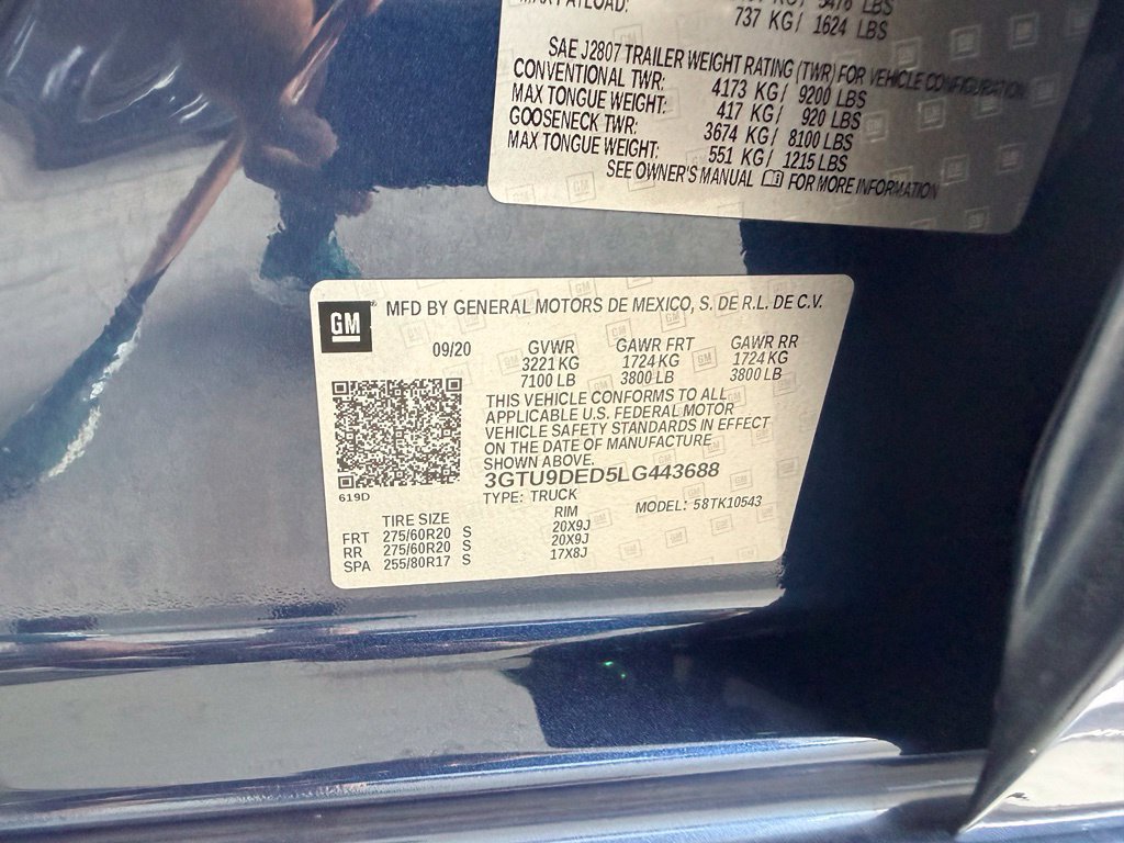 Used 2020 GMC Sierra 1500 SLT w/ SLT Premium Plus Package AWD/4WD image 43