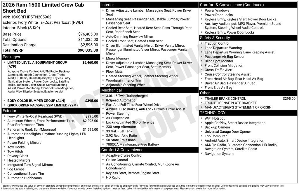 New 2026 RAM 1500 Limited image 2