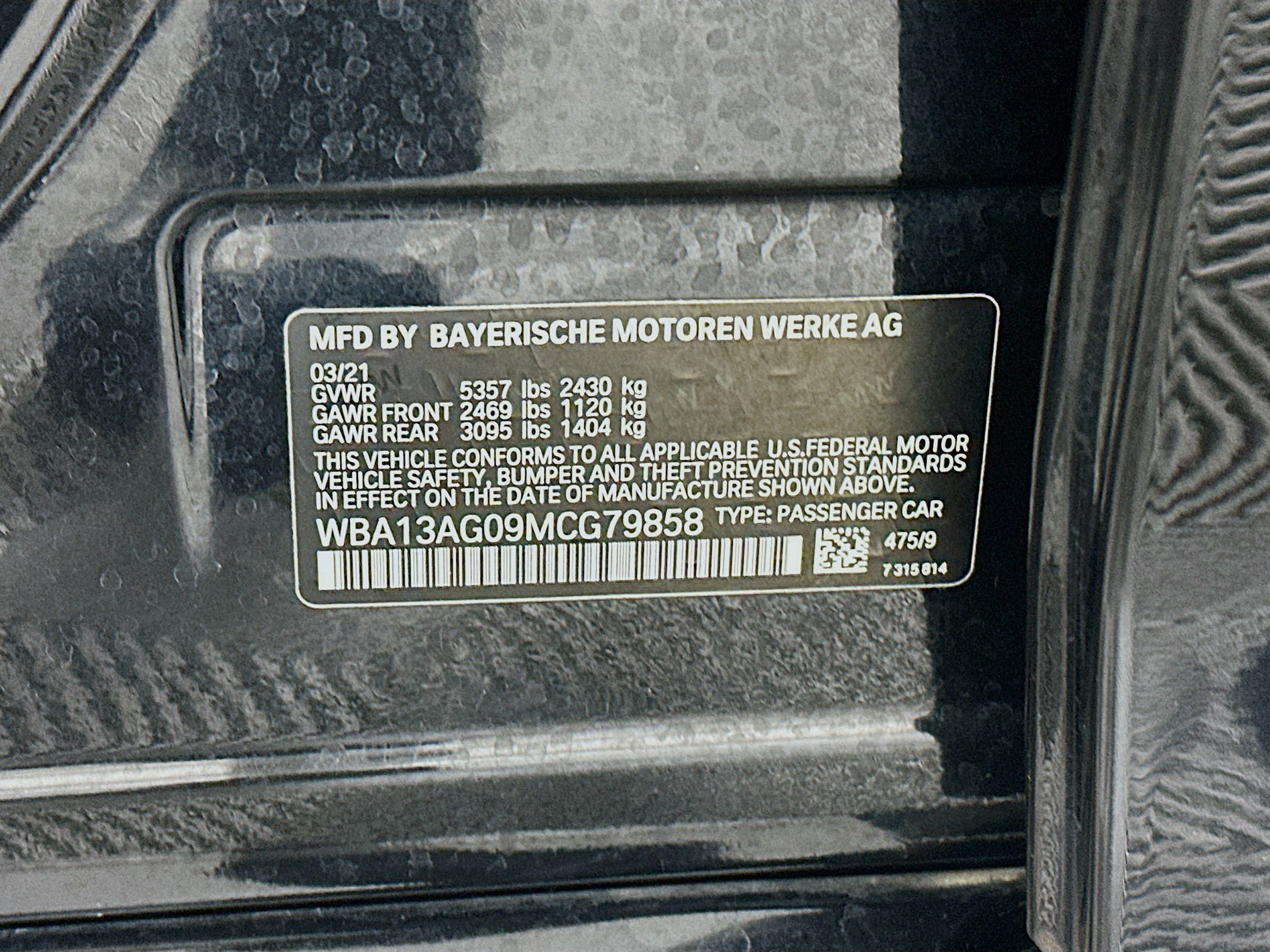 Used 2021 BMW 530e w/ M Sport Package RWD image 12