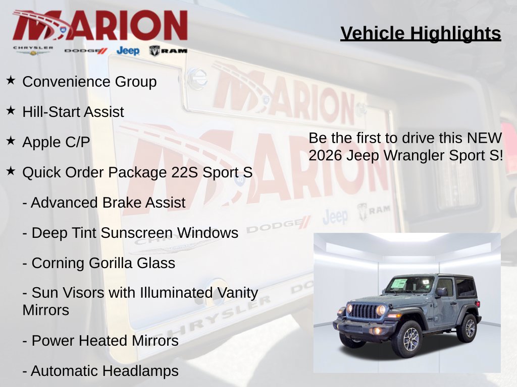 New 2026 Jeep Wrangler Sport AWD/4WD image 5
