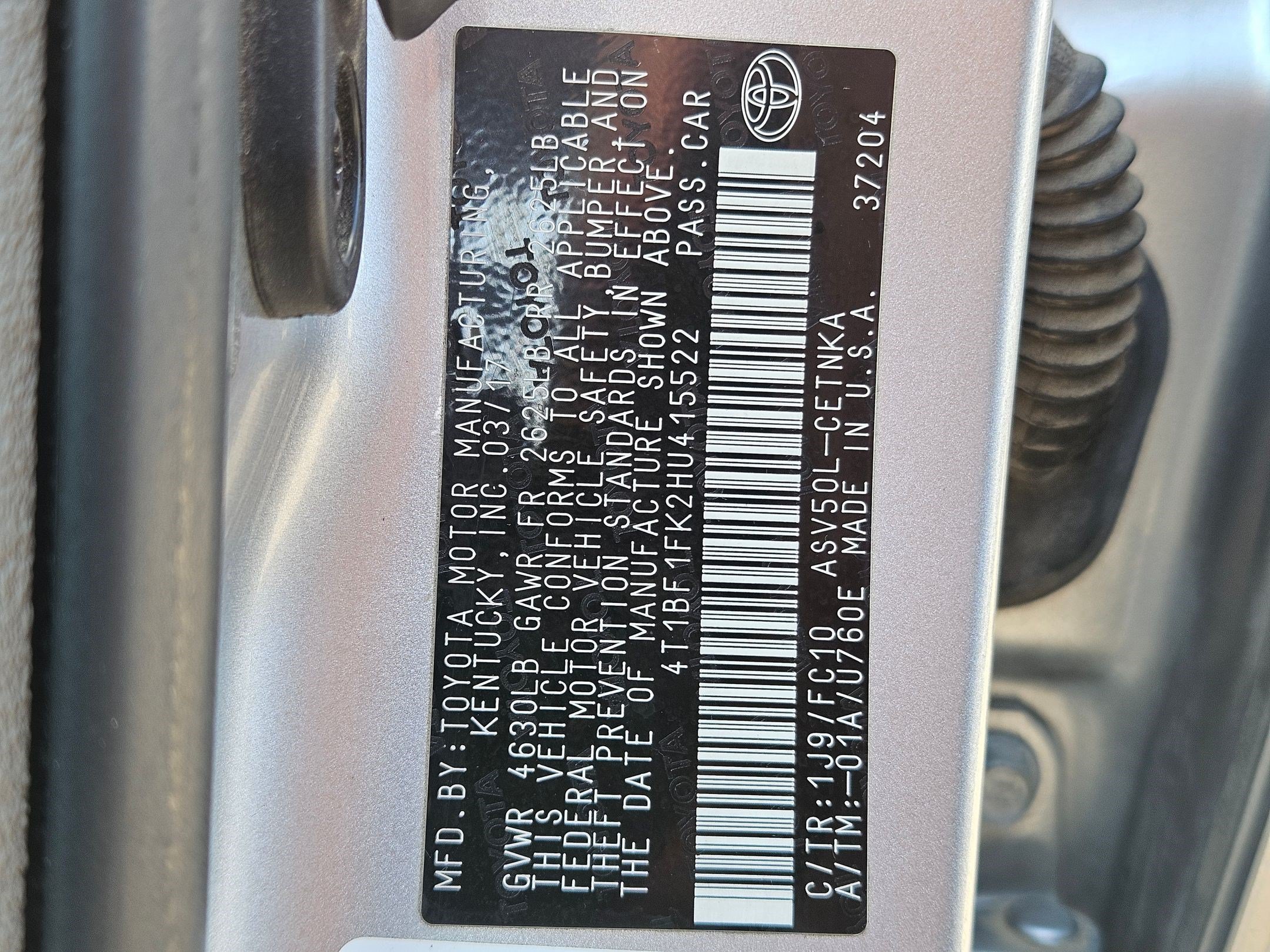 Used 2017 Toyota Camry LE FWD image 41