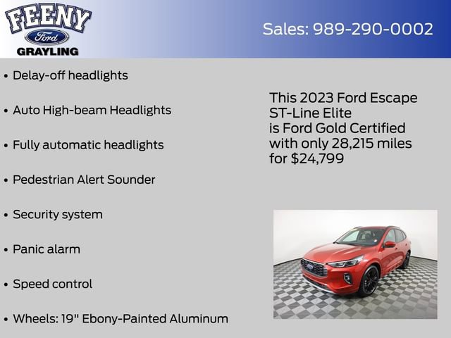 Certified 2023 Ford Escape ST-Line Elite image 9