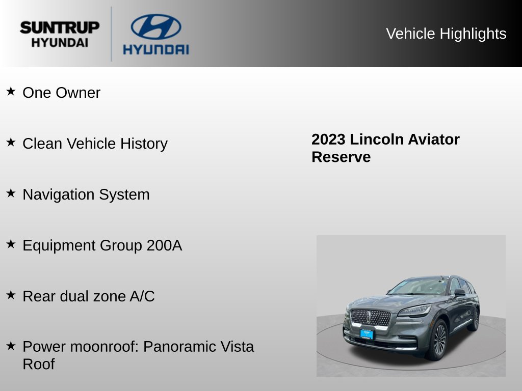 Used 2023 Lincoln Aviator Reserve AWD/4WD image 8