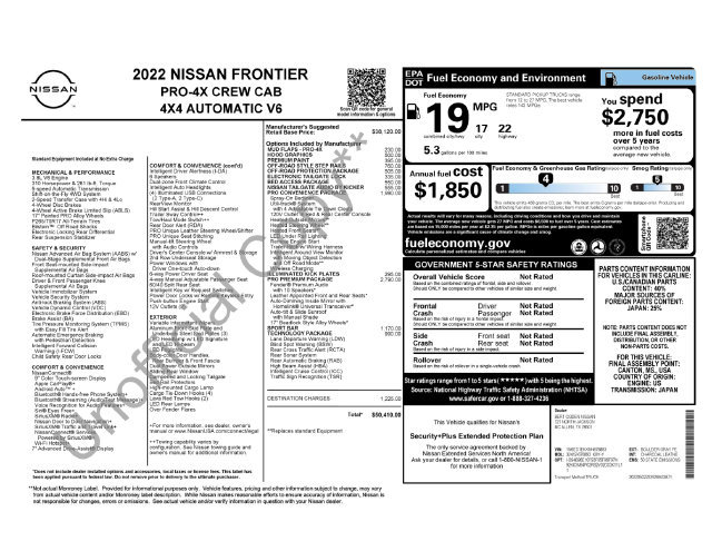 Certified 2022 Nissan Frontier PRO-4X w/ Pro-4X Premium Package AWD/4WD image 18