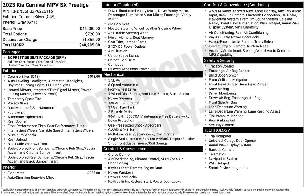 Used 2023 Kia Carnival SX Prestige FWD image 24