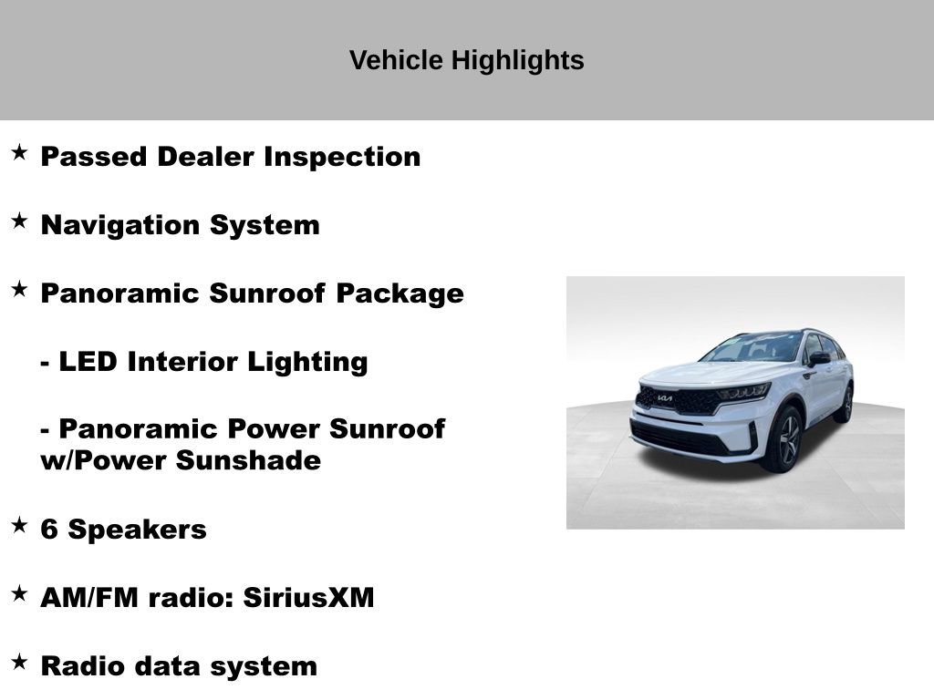 Certified 2023 Kia Sorento S w/ Panoramic Sunroof Package FWD image 19