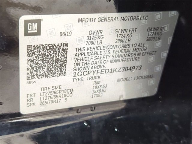 Certified 2019 Chevrolet Silverado 1500 LT Trail Boss image 30