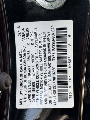 Used 2016 Honda Civic EX image 16