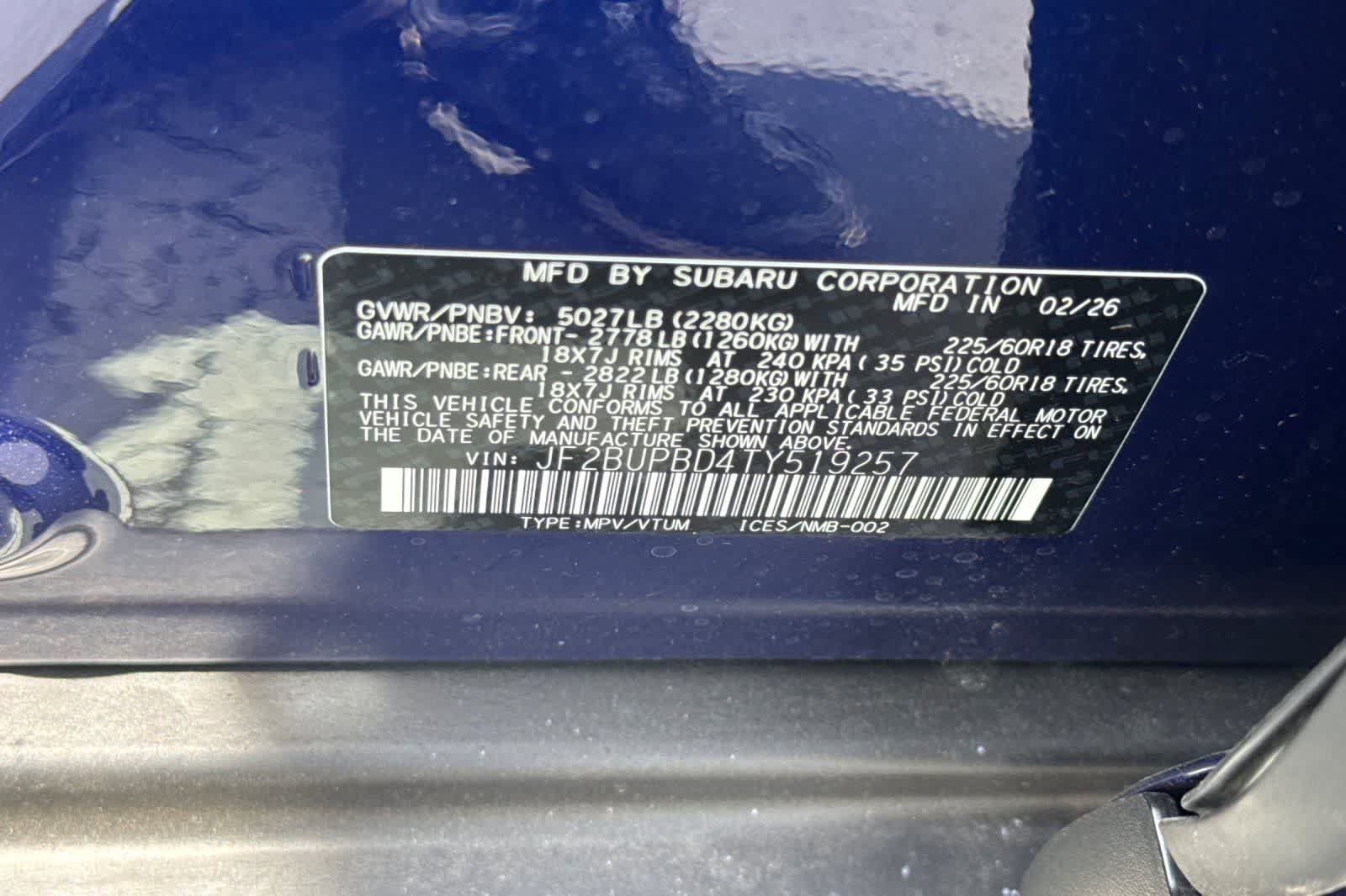 New 2026 Subaru Outback Premium AWD/4WD image 32