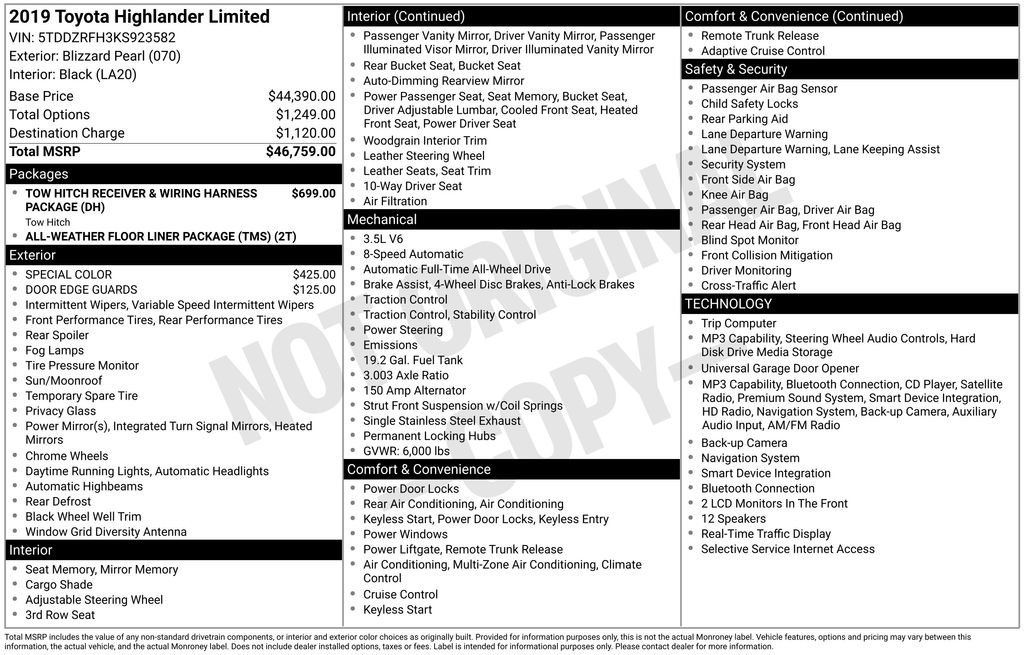 Used 2019 Toyota Highlander Limited image 40