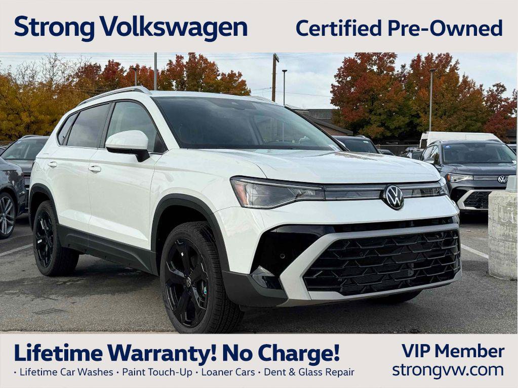 Certified 2025 Volkswagen Taos SEL w/ Black Wheel Plus Package image 1