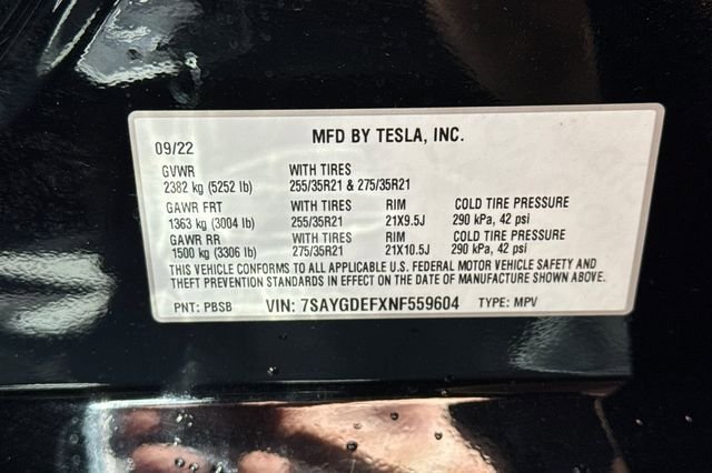 Used 2022 Tesla Model Y Performance AWD/4WD image 33