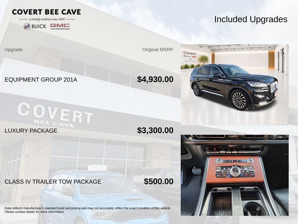 Used 2020 Lincoln Aviator Reserve w/ Equipment Group 201A RWD image 9