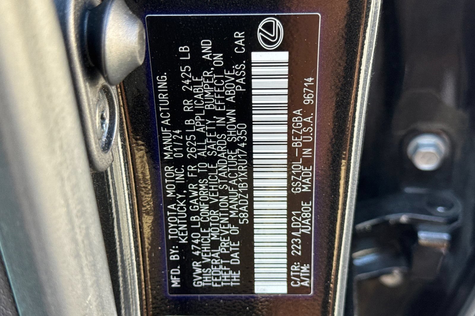 Certified 2024 Lexus ES 350 w/ Premium Package FWD image 32