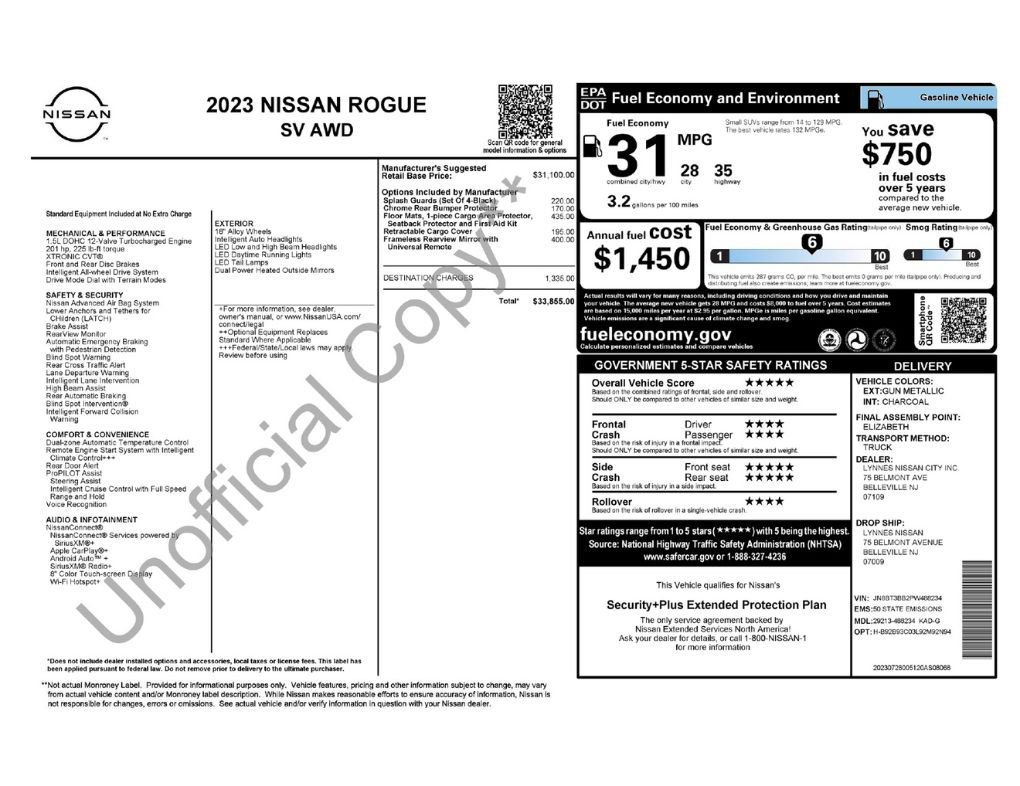 Used 2023 Nissan Rogue SV AWD/4WD image 2