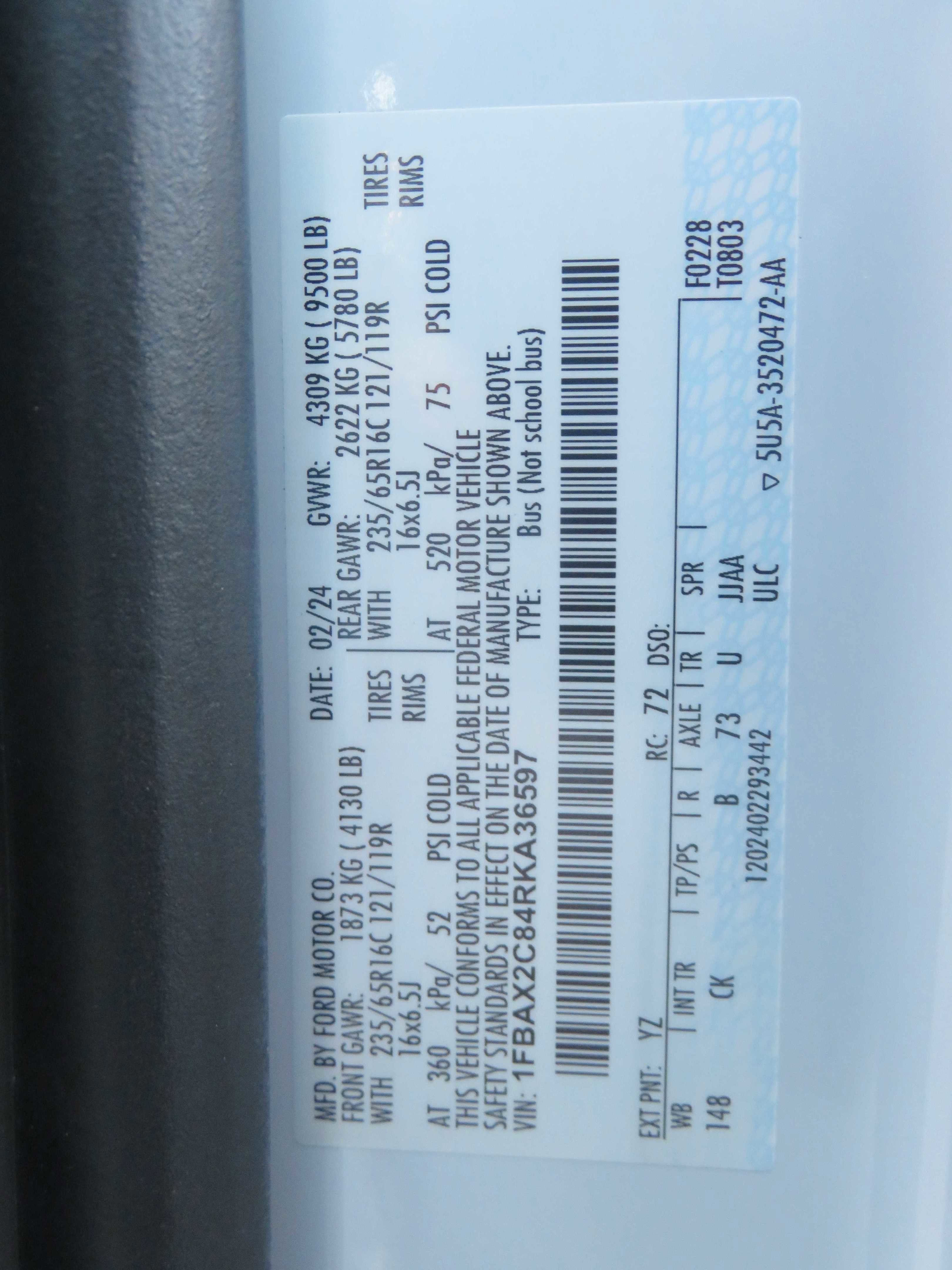 Used 2024 Ford Transit 350 XLT image 77