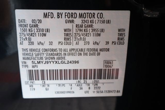 Used 2020 Lincoln Aviator Black Label Grand Touring w/ Class IV Trailer Tow Package AWD/4WD image 30
