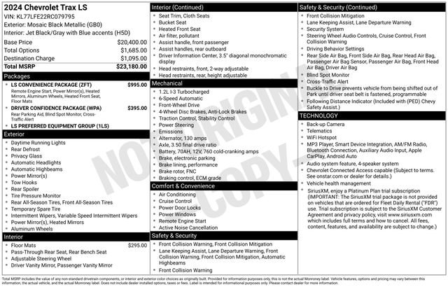 Certified 2024 Chevrolet Trax LS w/ LS Convenience Package FWD image 32