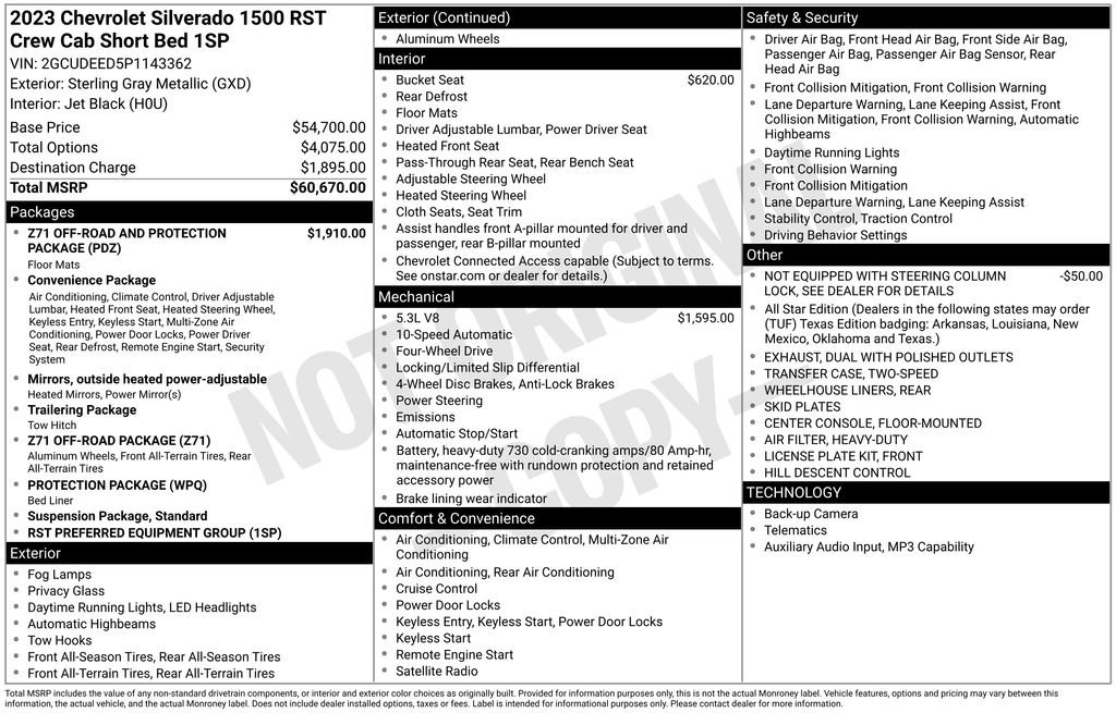 Used 2023 Chevrolet Silverado 1500 RST AWD/4WD image 34