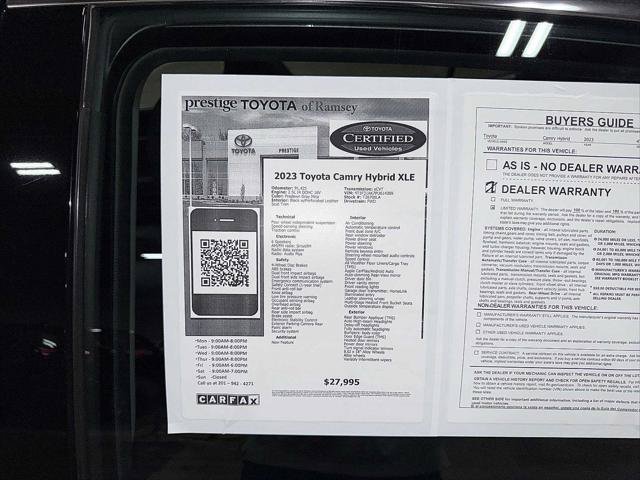 Certified 2023 Toyota Camry XLE FWD image 13