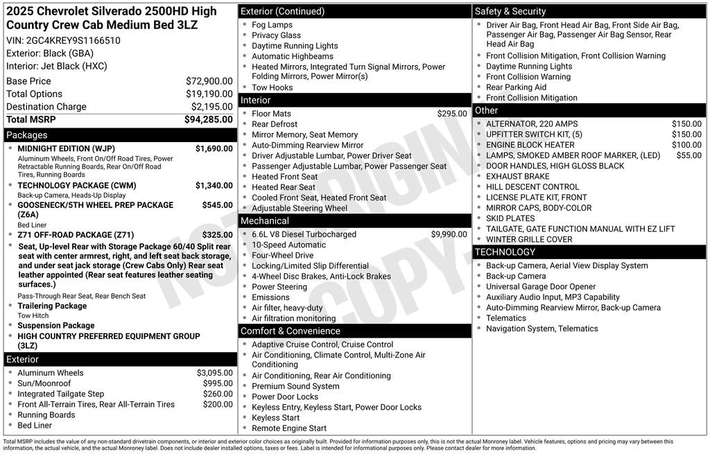 Used 2025 Chevrolet Silverado 2500 High Country w/ Midnight Edition image 27