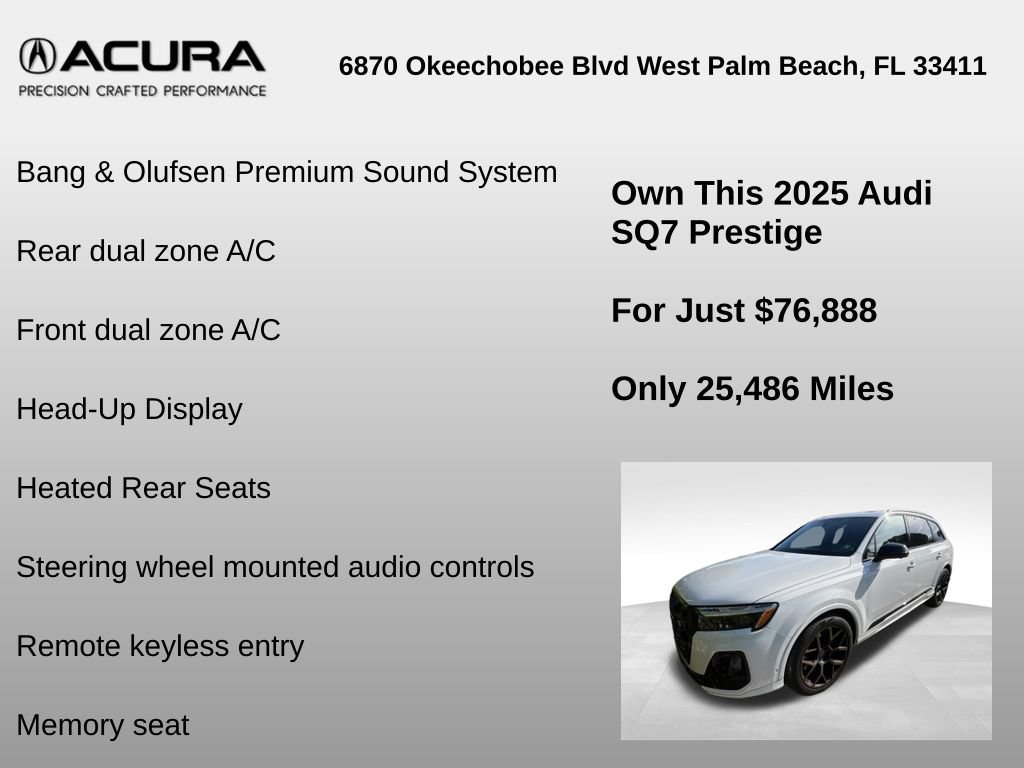 Used 2025 Audi SQ7 Prestige AWD/4WD image 12