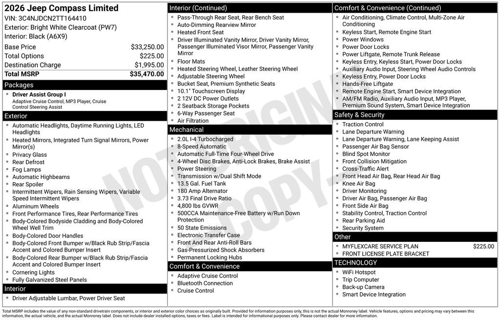 New 2026 Jeep Compass Limited image 2