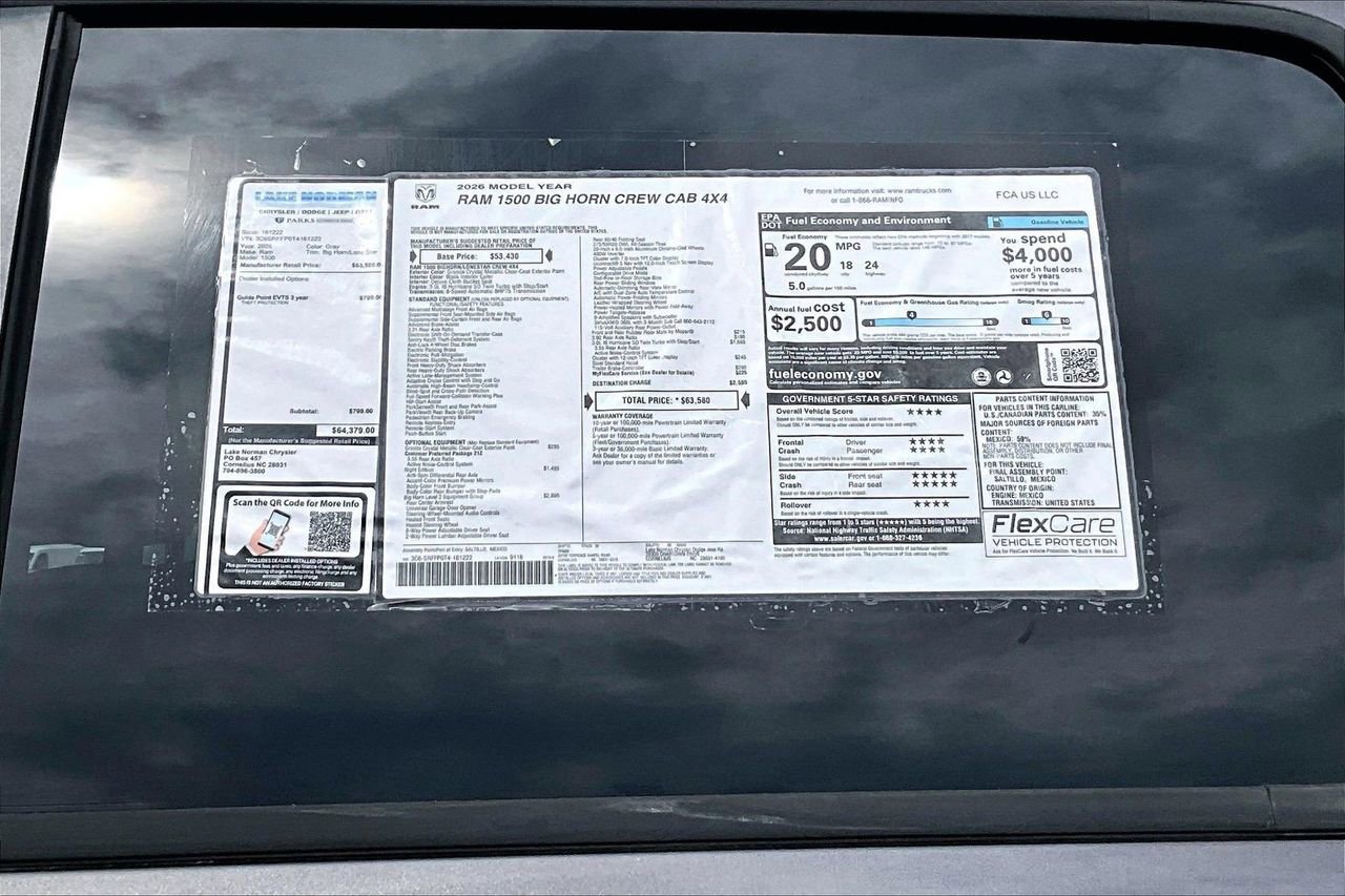 New 2026 RAM 1500 4x4 Crew Cab image 37